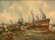 unknow artist Seascape, boats, ships and warships. 150 Germany oil painting reproduction
